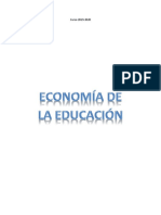 Temario Completo. Economía de La Educación