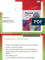 Chapter 1-Introduction To Personal Selling
