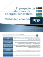 Tema 1. El Proyecto de Instalaciones de EERR. Viabilidad Económica