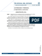 Convocatoria plazas Conserje Ayuntamiento Don Benito