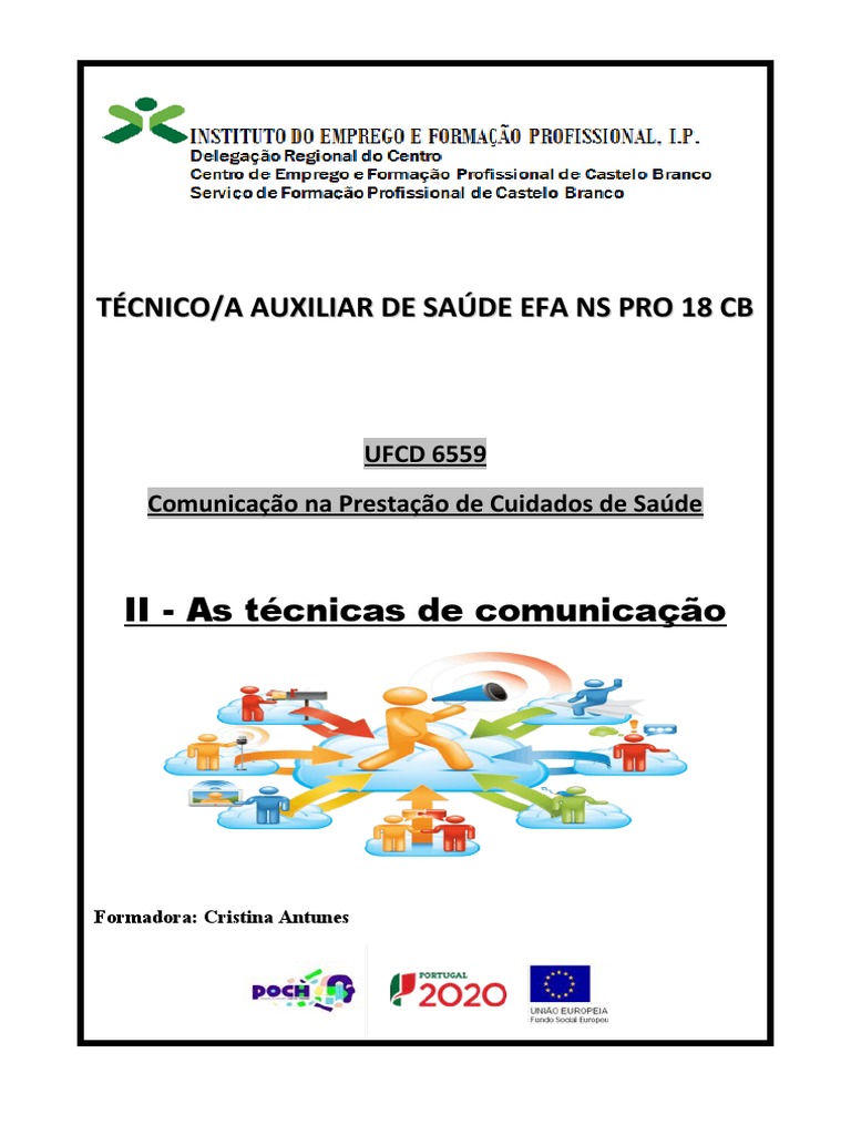 MANUAL UFCD 6559 - COMUNICAÇÃO Na Prestação de Cuidados de Saúde | PDF ...