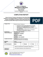 Mahabang Parang L & D Completion Report 2023