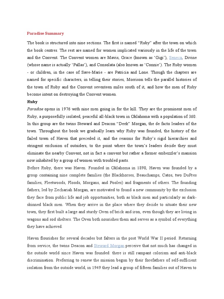 Paradise Summary | PDF