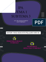 IPA Tema 1 Subtema 3: Ayo, Selamatkan Hewan Dan Tumbuhan