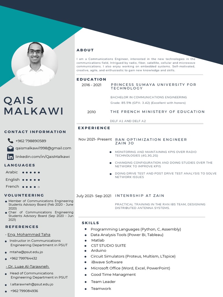 Communications Engineer Profile Overview | PDF | Radio | Embedded System