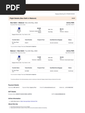 Flight Ticket 1