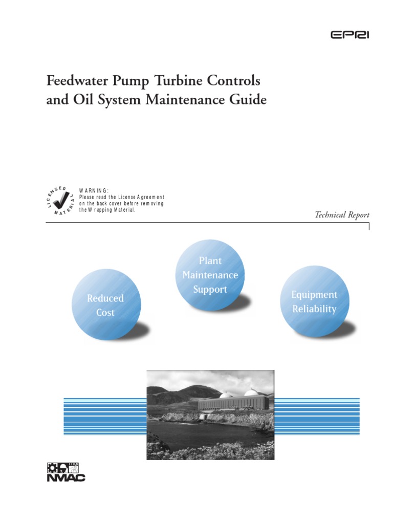 Feedwater Pump Turbine Controls and Oil System Maintenance Guide PDF ...