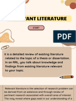 RRL-Importance of Relevant Literature