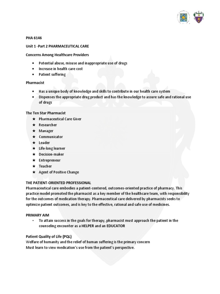 Pharmaceutical Care PDF | PDF | Pharmacy | Health Care