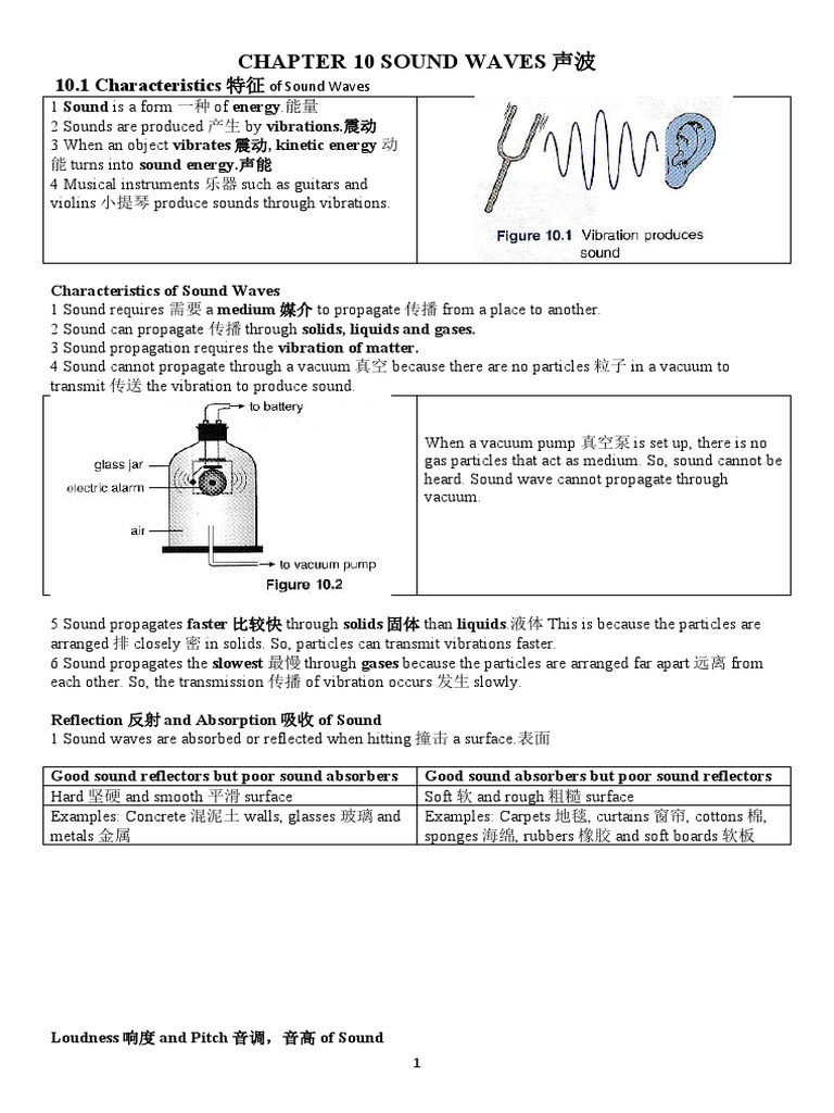 F2 Chapter 10 Sound Waves | PDF | Sound | Ultrasound