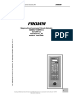 Fromm: Máquina Envolvedora de Película Estirable Semiautomática Serie FS4xx FS4.1906-V02 - R0 Manual Original