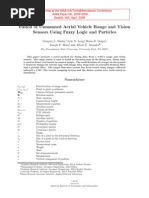 Fusion of Unmanned Aerial Vehicle Range and Vision Sensors Using Fuzzy Logic and Particles