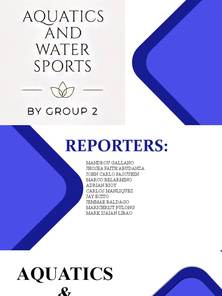 Aquatics and Water Sports PDF Scuba Diving Swimming