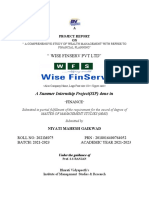 " Wise Finserv PVT LTD": A Summer Internship Project (SIP) Done in