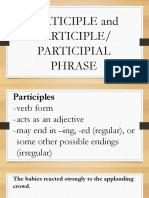 Participle and Participle or Participial Phrase PDF