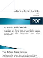 Pertemuan VI-TATA BAHASA BEBAS KONTEKS