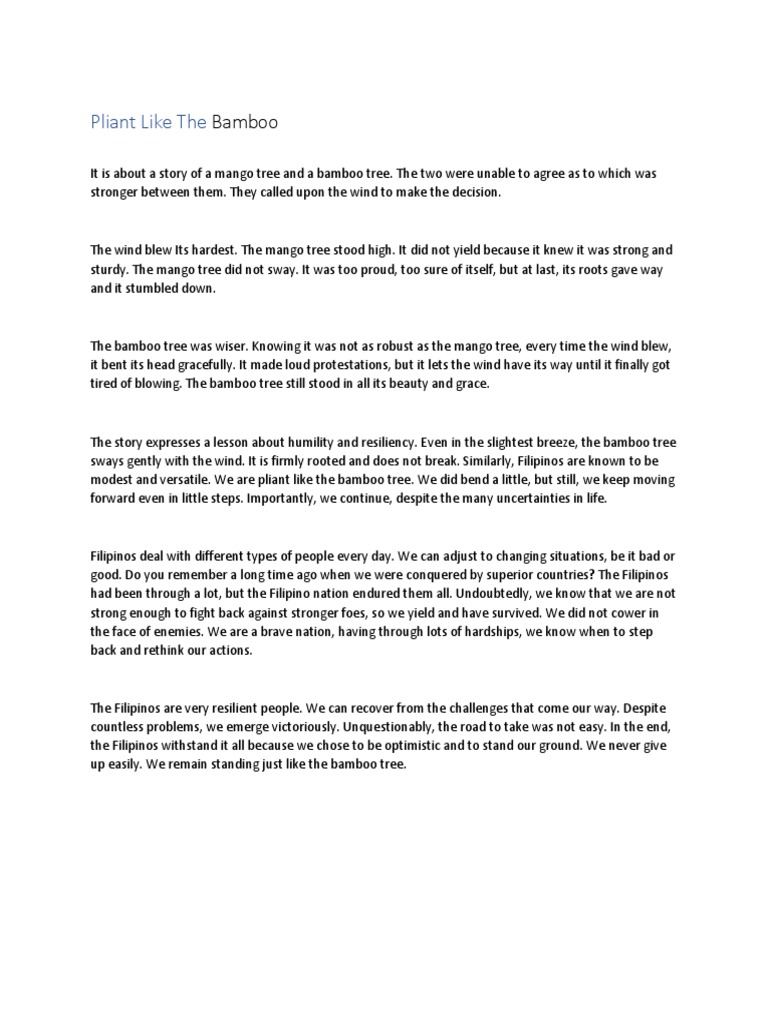 Pliant Like The Bamboo PDF