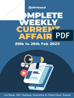 COMPLETE WEEKLY CURRENT AFFAIRS 20TH TO 26TH FEB 2023