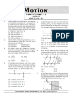 Practice Sheet 5 (Physics)