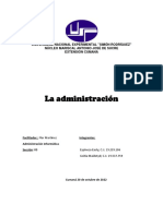 Ensayo Sobre La Administración (Unidad I) PDF