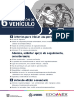 Criterios y lineamientos para la persecución vehicular