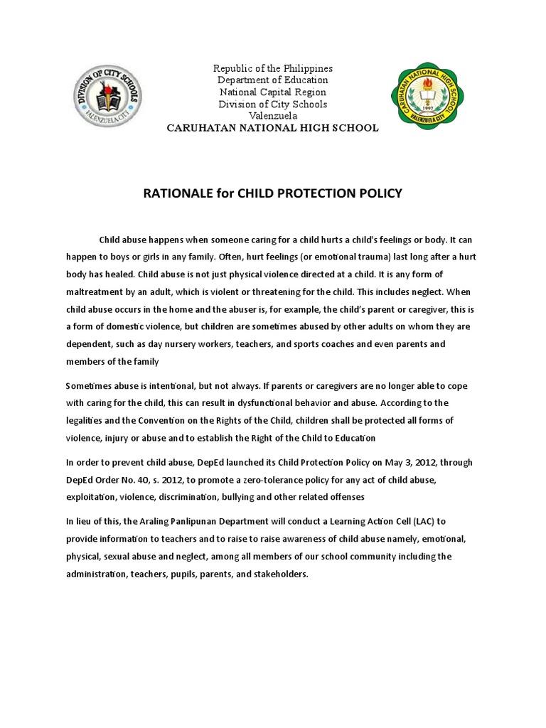 Child Protection Policy | PDF