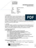 Matemática Especiales Sistemas