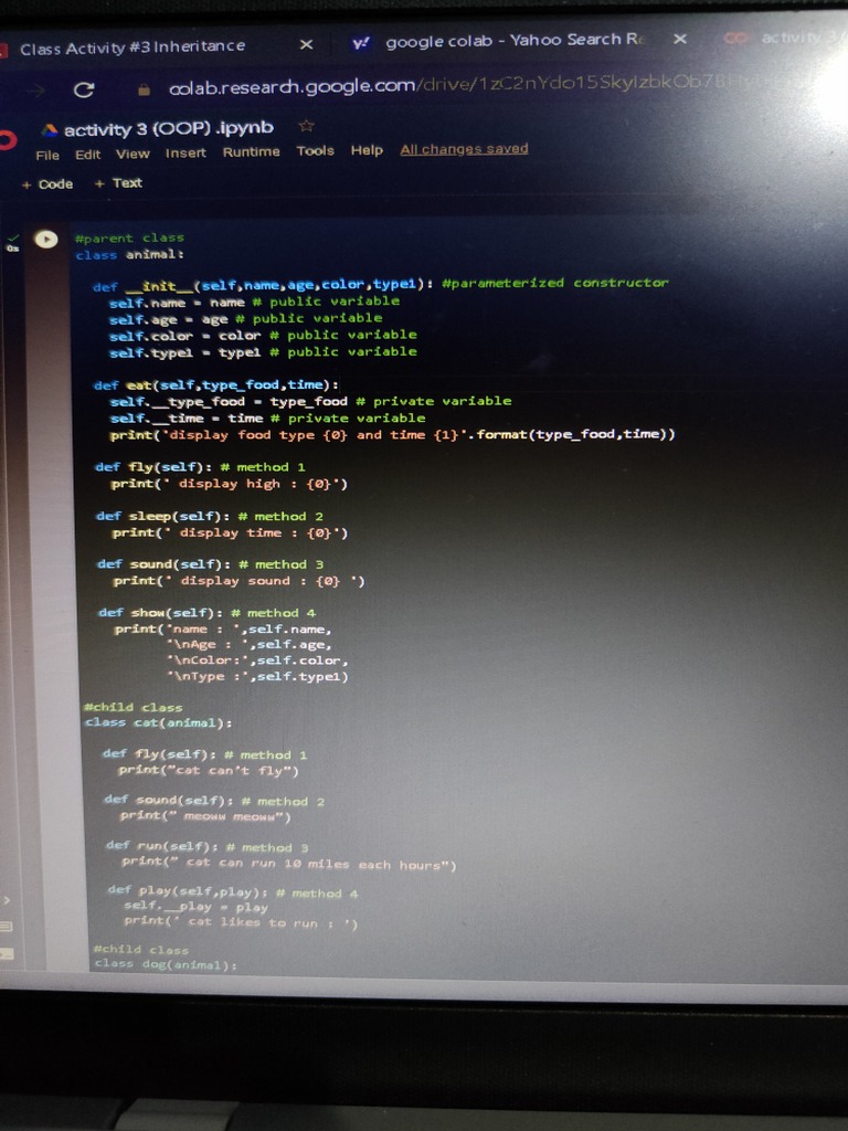 Oop Class Activity 3 Pdf Pdf