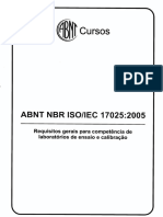 Apostila ABNT NBR ISO IEC 17025 2005 PDF