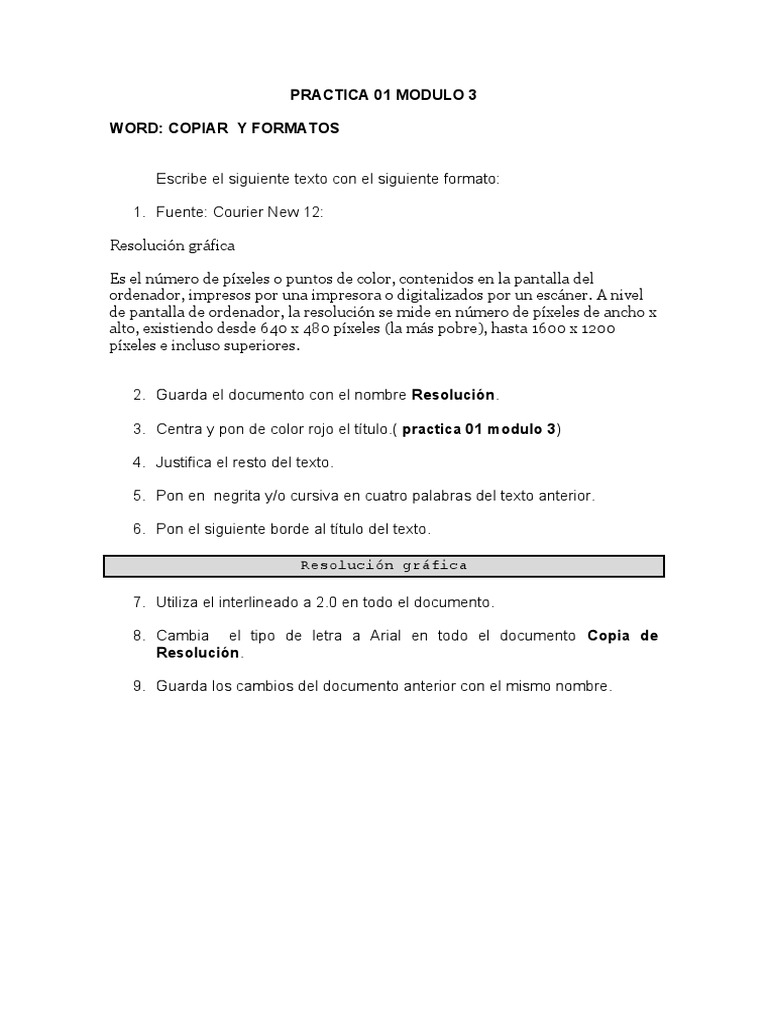 Actividad 1 Módulo 3 | PDF