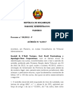 Tribunal Administrativo de Moçambique nega pedido de intimação por falta de fundamento legal