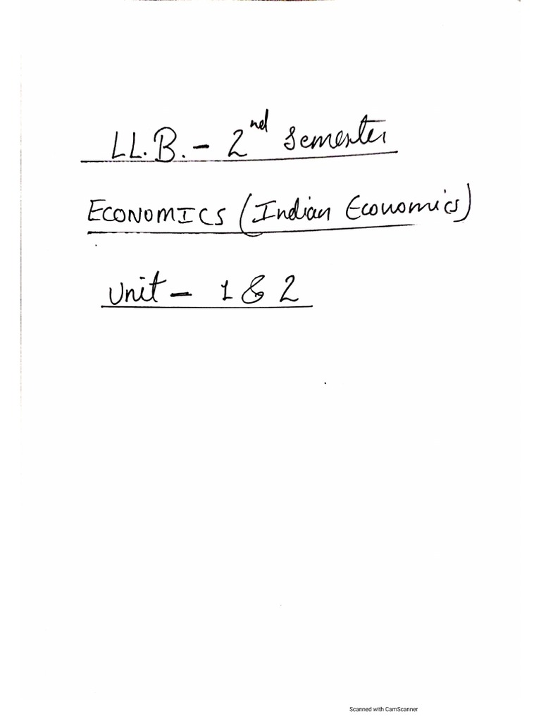 Economics Unit 1 2 Pdf