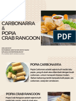 Popia Carbonarra & Crab Rangoon