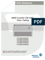 Installation Manual - Floor Ceiling - YFJE CP