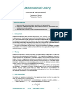 Multidimensional Scaling: Learning Objectives