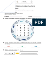 Trabajo Con Nota de Matemáticas Numeración PDF