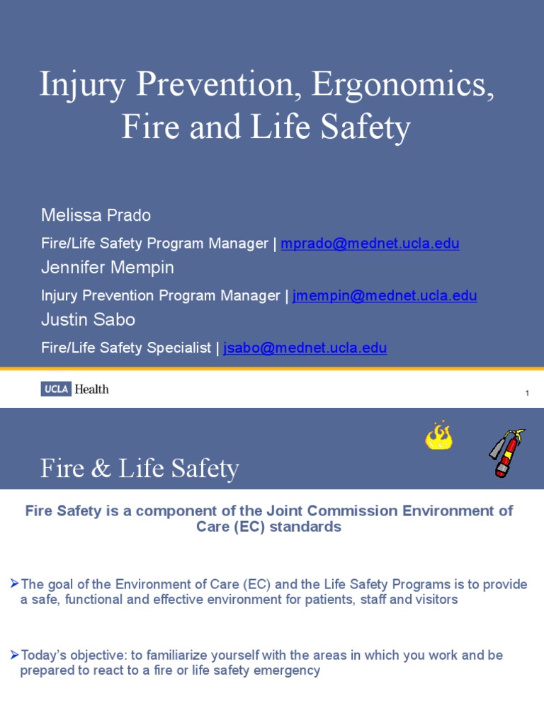 Fire Safety and Injury Prevention Guide | PDF | Human Factors And ...