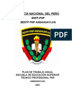 Plan Anual Escuela PNP Andahuaylas 2021