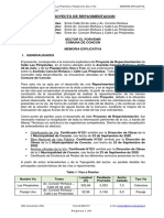 Memoria Pavimentación Las Pimpinelas PDF