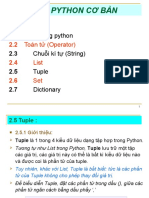 Chuong 2 - PYTHON - Tuple, Set, Dictionrary (1)