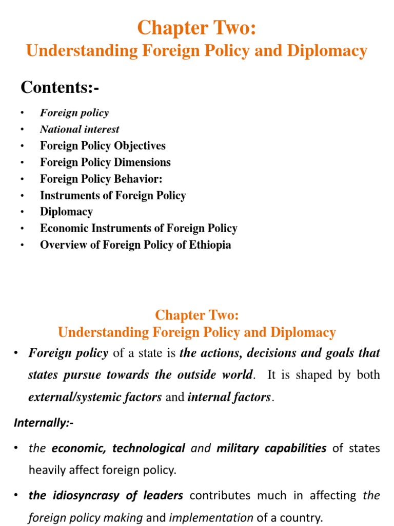 GT Chapter 2 | PDF | Diplomacy | Foreign Policy