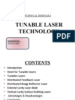 Tunable Laser Technology: Technical Seminar-I