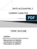 INTERMEDIATE ACCOUNTING 2 CURRENT LIABILITIES