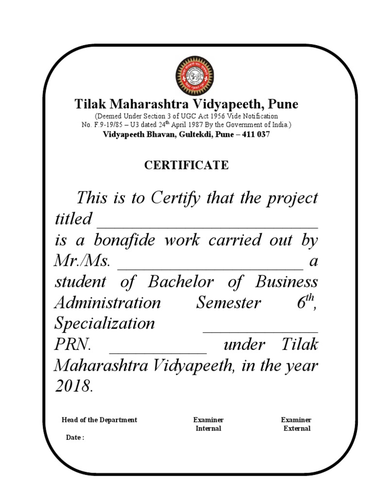 Bba Certificates – Bba Certification – HZSON