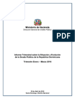 Informe Deuda Publica Enero-Marzo 2016