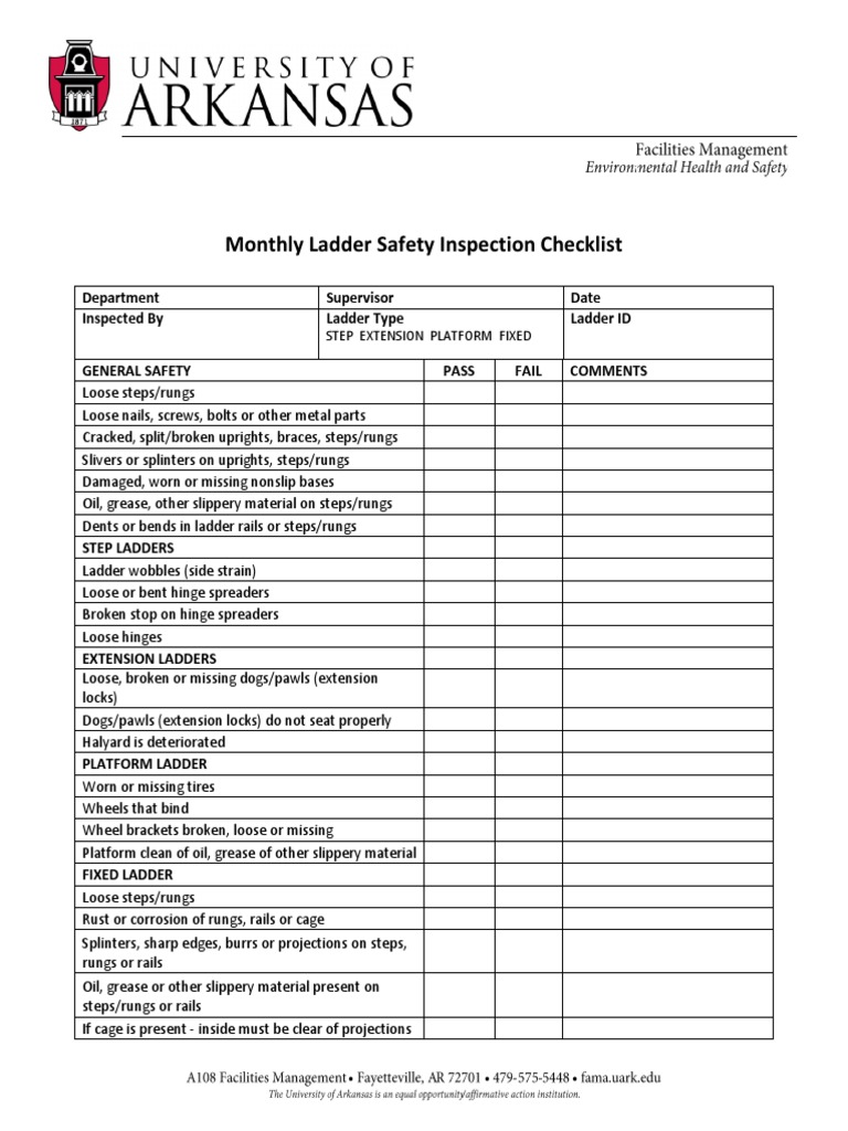 Ladder Checklist PDF