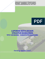 Laporan Nota Desain Struktur Bangunan: TPST Cicukang-Kabupaten Bandung