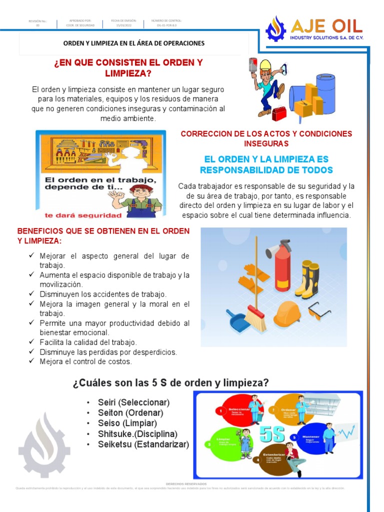 Orden y Limpieza en el Trabajo | PDF