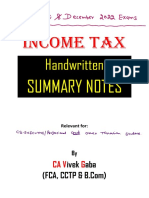 Taxation Handwritten Notes by Vivek Gaba Sir