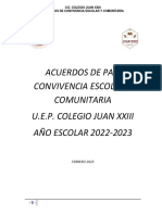 Acuerdos de Convivencia 2022 2023 PDF